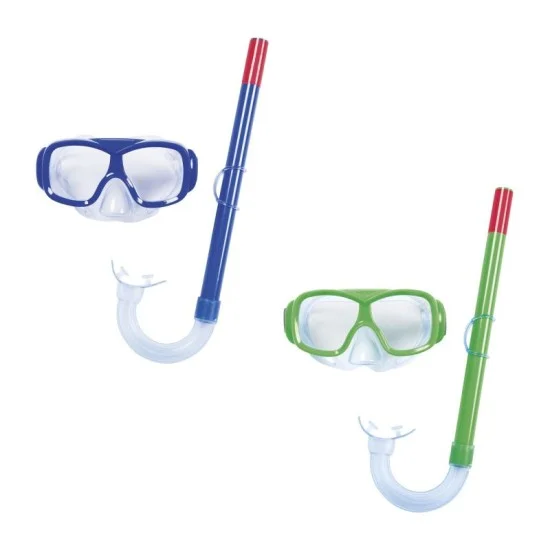 Bestway  explora essential snorkel mask (contents:one mask,one snorkel,2 assorted colors) age 7+